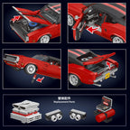 Mould King 10112 Technical Car Building Block The Red Charger Sport Racing Car Model Assembly Brick Toys Kids Christmas Gift