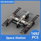 Modèle de station spatiale chinoise Tiangong à l'échelle 1:110, blocs de construction Moc à assembler, jouets éducatifs créatifs, cadeaux 1692PCS