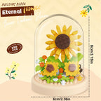 Diy Micro Flower Building Blocks Mini Bricks Particles Eternal Life Flowers Home Decoration Assembling Puzzle Toy Christmas Gift - CADA BRICKS®