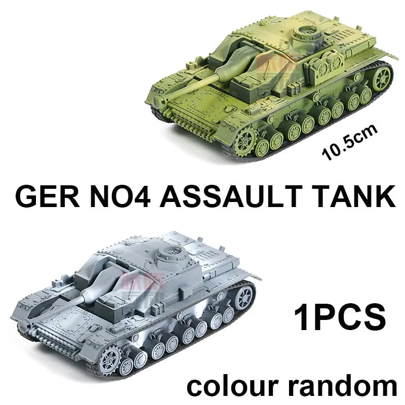 4D Tank Model Building Block WWII German Tiger Panther Tank Military Assembly Model 1:72 Simulation Tank Table Toys Gift For Boy
