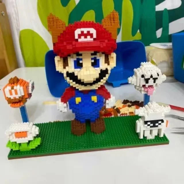 New Anime Mini Blocks Cute Cartoon Peach Luigi Building Bricks Toys for Children Present Bowser Valentine Girls Boy Juguetes - CADA BRICKS®