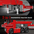 MOULD KING 19015T MOC Trailer Building Blocks for Tractor Truck Model DIY Assembled Bricks Creative Educational Collection Toys