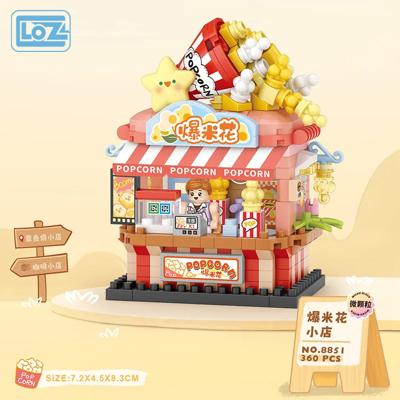 LOZ Mini Blocks Children's Toy Street Shop Micro Particles Trendy Miniature Street Scene High Difficulty - CADA BRICKS®