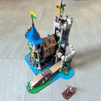 933PCS MOC Lakeside County Fortress Castle Model European Medieval Street View Architecture Modular Building Blocks Toys Gift