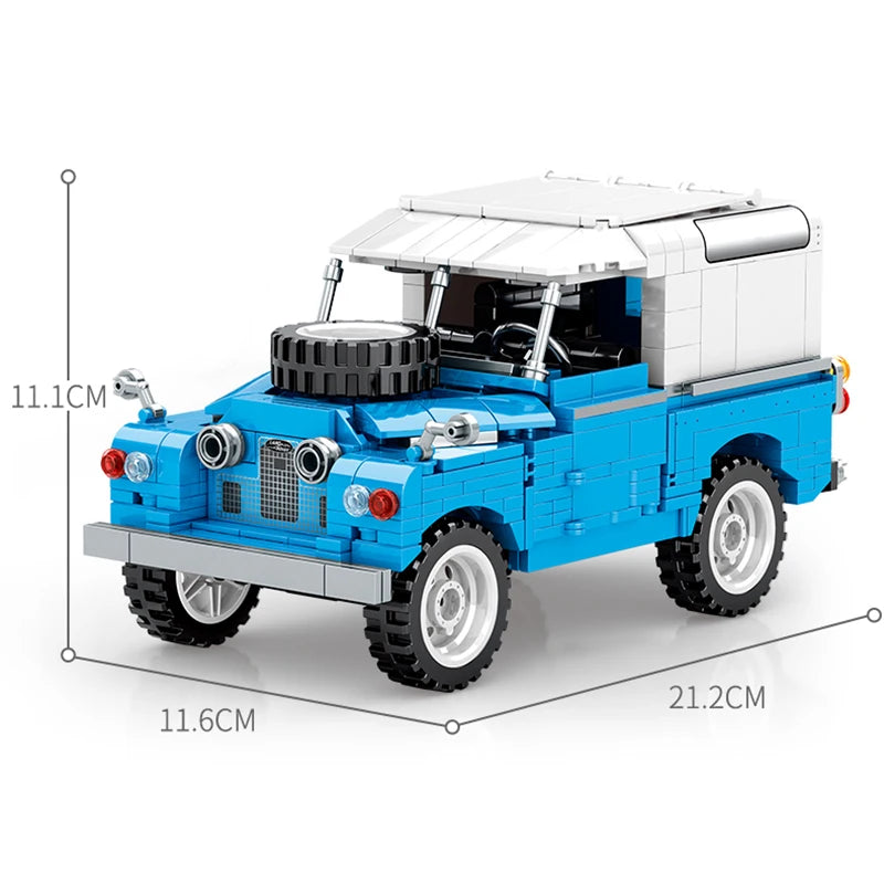 721 Pcs City Retro Mechanical Off Road Vehicle Building Block Roadster Racing Car Supercar Bricks Toys For Boys Children Gifts