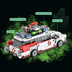 Creative Ghostbusters ECTO-1 Vehicle Technical Building Blocks Racing Car Model Car Assembly Bricks Toys for Kids Adult gifts