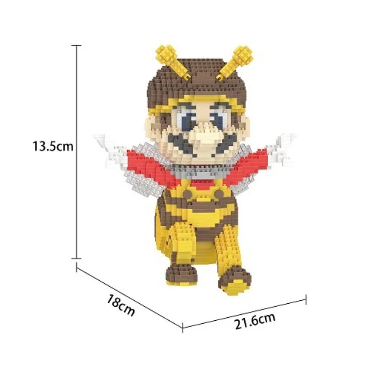 New Anime Mini Blocks Cute Cartoon Peach Luigi Building Bricks Toys for Children Present Bowser Valentine Girls Boy Juguetes - CADA BRICKS®