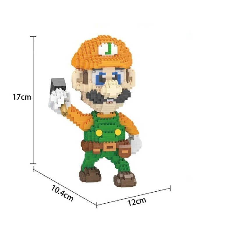 New Anime Mini Blocks Cute Cartoon Peach Luigi Building Bricks Toys for Children Present Bowser Valentine Girls Boy Juguetes - CADA BRICKS®