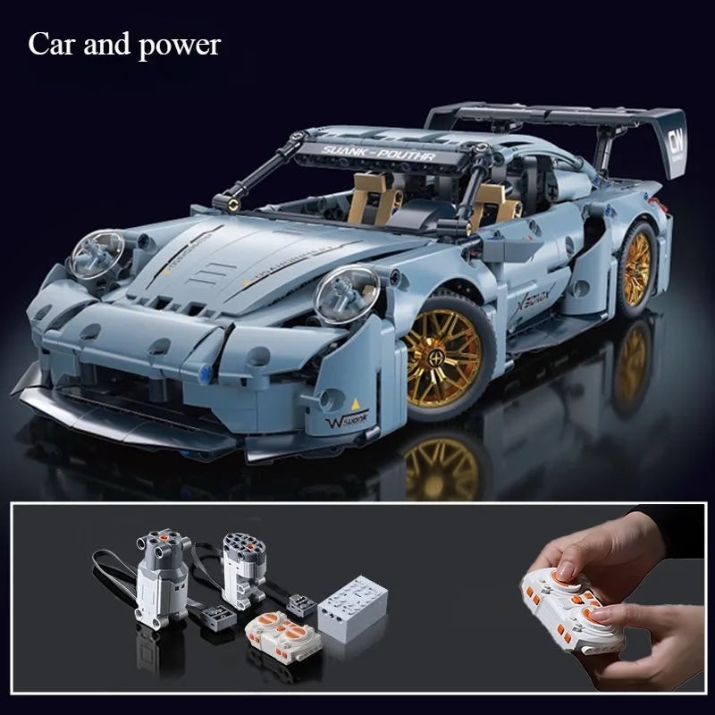 1200 PCS Technology 1:14  Supercar racing building blocks assembled brick car toy gift for boys birthday present