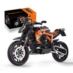 MOC City Classic 1:8 Technology MOTO Bricks Motorcycle Locomotive Vehicle Model Building Blocks Birthday Gifts for Children Boys