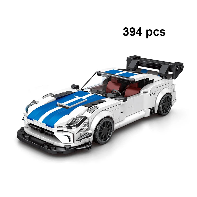 Moc Speed Champion Technical Car City Vehicle Racing Car Building Blocks Sports Car Garage Carro Rennau Voiture Creative Toys - CADA BRICKS®