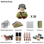 Military Building Blocks, Figures, Action Figures, Toys, Mini Dolls, Soldier Characters, Children's Toys, National Army Phalanx - CADA BRICKS®