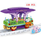 City Train Set Steam Bullet Vehicle Cargo Railway Station Model Building Blocks Brick Tracks Rail No Motor Kits Carriage Kid Toy - CADA BRICKS®
