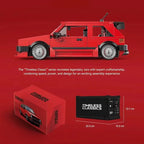 REATIVE Red Golf MK2 Car Building Blocks MOC Speed Vehicle Model Bricks High Tech Ideas Toy Kit Collection DIY Gift Kids Aldults - CADA BRICKS®