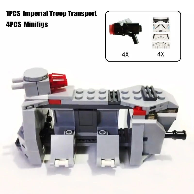 New Dropship Swamp Speeder Soldier Clone Walker Battles Army Packe Building Blocks Toys