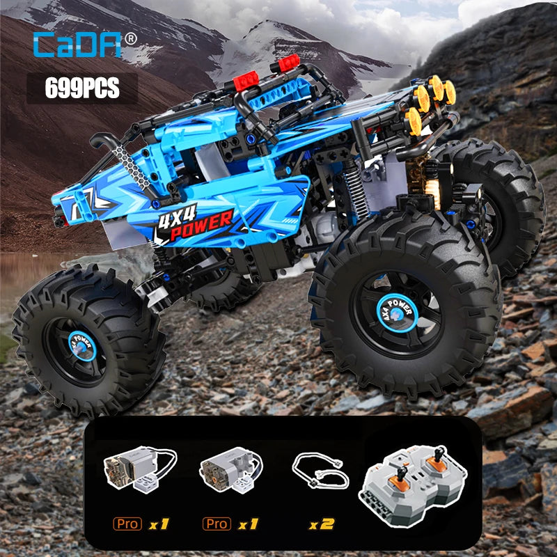Cada 4WD Off-road Remote Control Car Building Blocks City Racing Car RC Buggy Trucks SUV Pickup Bricks Toys for boys - CADA BRICKS®