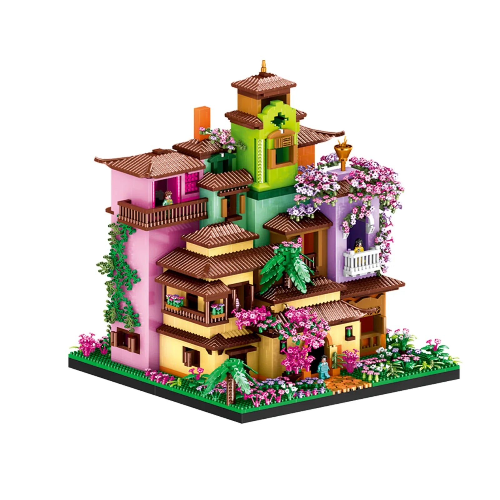 Creative Micro Building Blocks Magic Villa House Model DIY Assembly Toy Gift