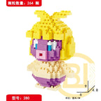 Gjør-det-selv Pokemon-klosser Små tegneserie mini byggeklosser Pikachu Charizard Eevee Mewtwo Anime sett sammen actionmodell dukker leker