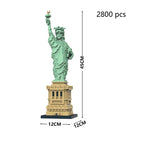 KNEW BUILT Capitol City Construction White House Micro Building Blocks US Mini Architecture Adult Children Toys Assemble Bricks