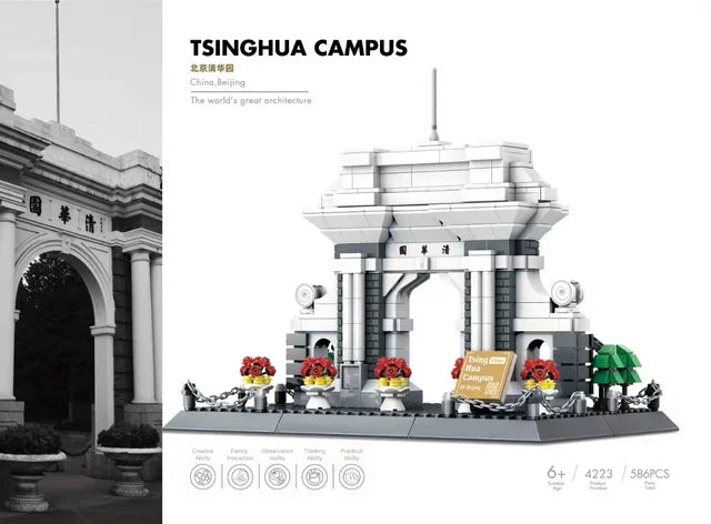 MOC World Famous Architecture Edifice Opera House Building Blocks Villa Savoye Bridge Tower Toy Children Birthday Christmas Gift - CADA BRICKS®