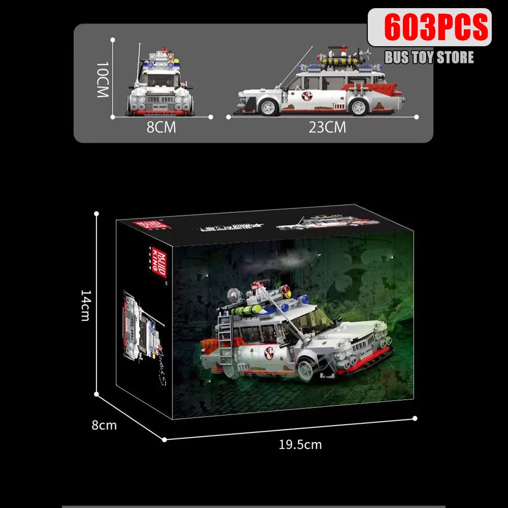 MOULD KING Technology car model building blocks MOC mini ghost movie car assembly Toys for Adults Kids Gifts 10021S