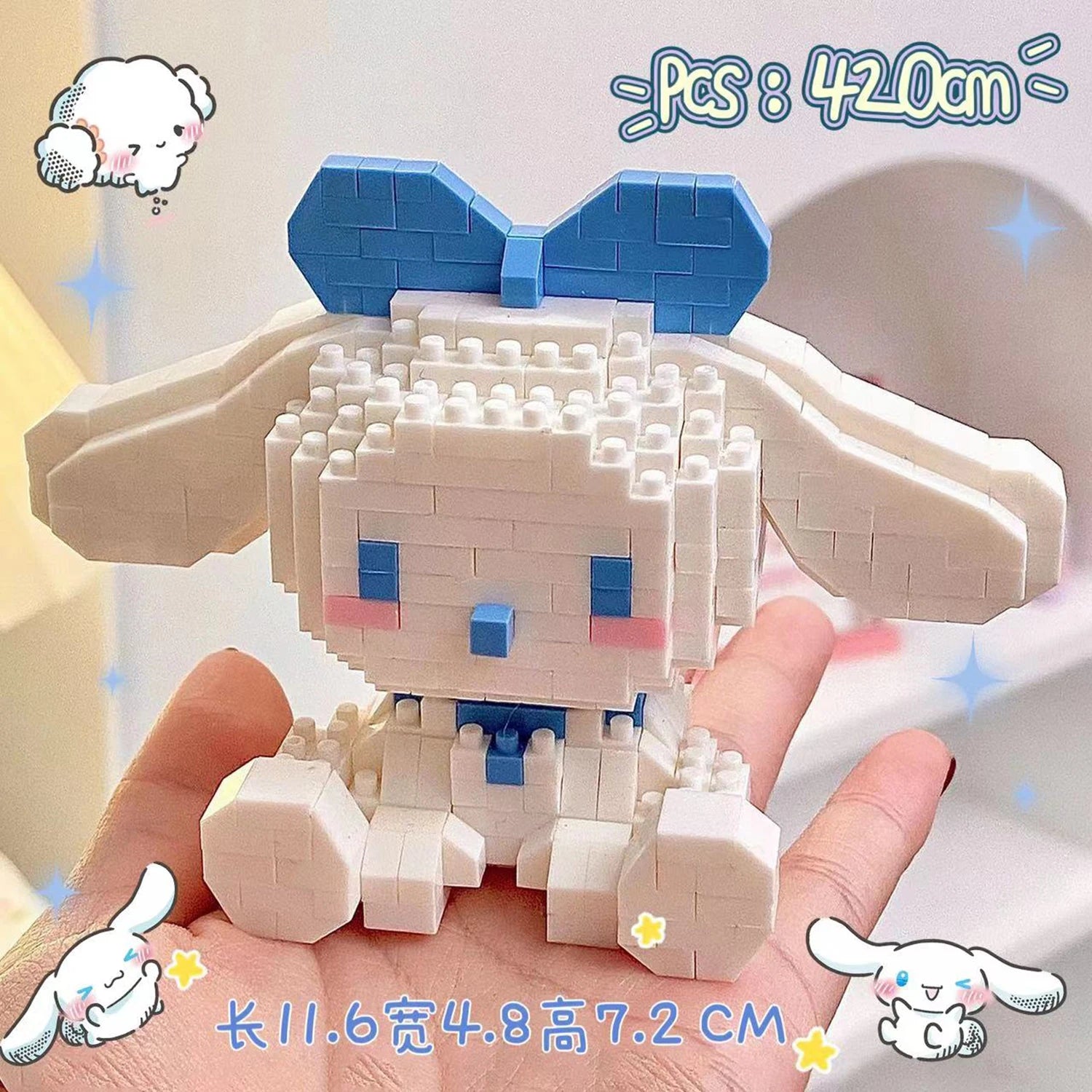 KEEPPLEY Sanrio Anime Hello Kitty My Melody Cinnamoroll Pompompurin Kuromi Building Blocks Girl Kid Holiday Christmas Gift - CADA BRICKS®
