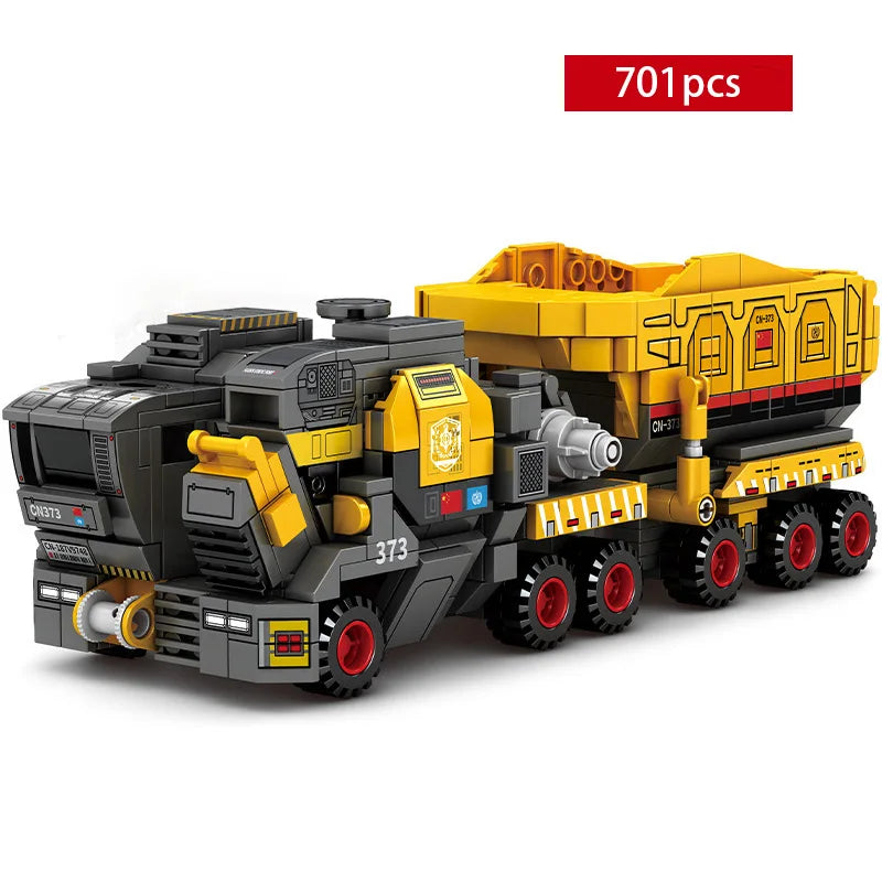 Military Model Building Block the Wandering Earth Heavy Transport Vehicle Truck 832pcs Educational Bricks Toy Boy