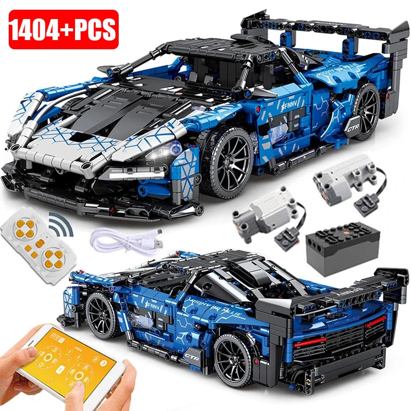 Compatible 42123 Technical Car Senna GTR Building Blocks Super Racing Vehicle OR Remote Control Bricks Toys For Kids - CADA BRICKS®