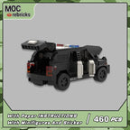 Police Car Explorer MOC Speed Champions City Vehicle Technique Bricks Swat Truck Classic Building Block Model Set DIY Kids Toy