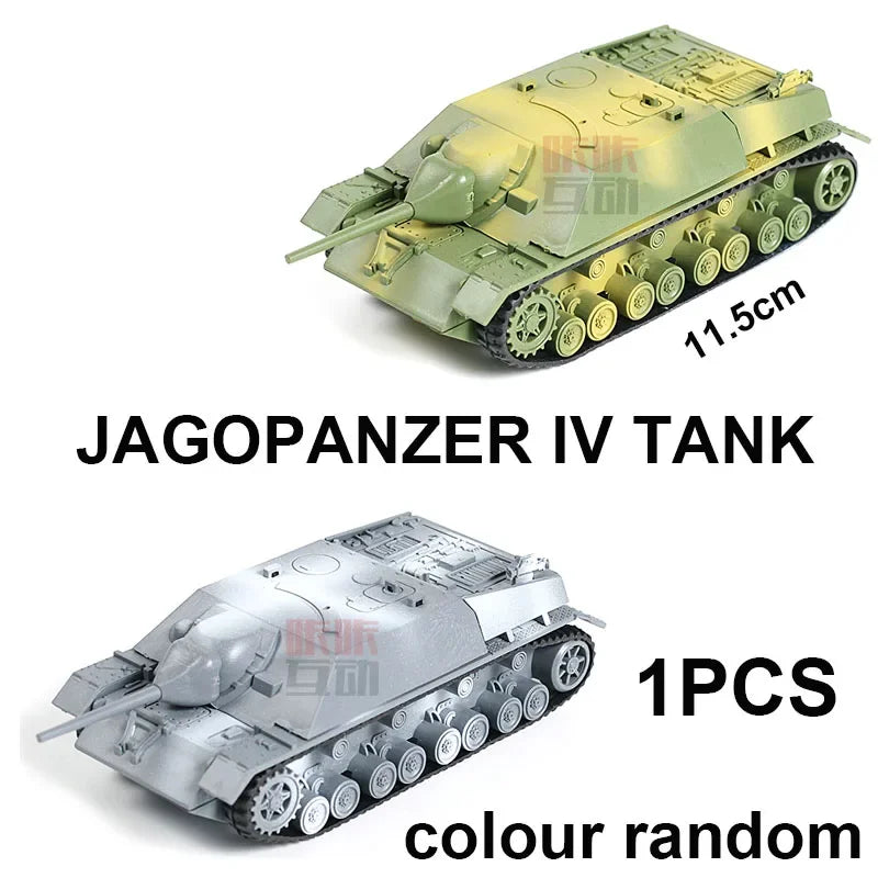 4D Tank Model Building Block WWII German Tiger Panther Tank Military Assembly Model 1:72 Simulation Tank Table Toys Gift For Boy