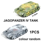 4D Tank Model Building Block WWII German Tiger Panther Tank Military Assembly Model 1:72 Simulation Tank Table Toys Gift For Boy