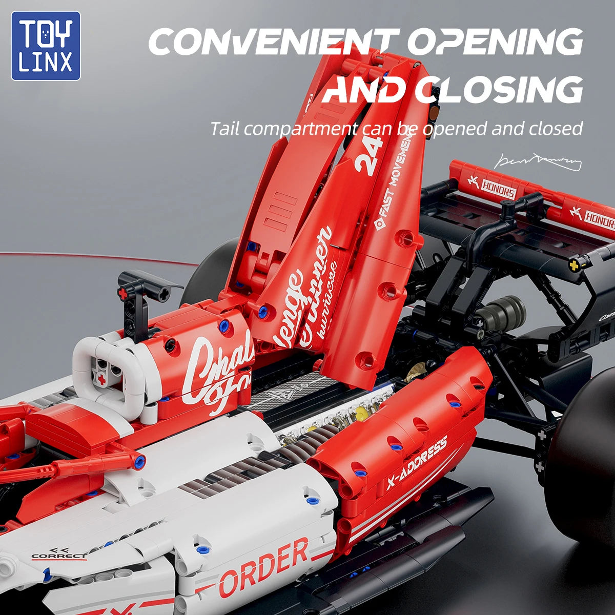 1768PCS 1:8 F1 Race Cars Building Sets MOC Building Blocks Car Cool Collectible Model Car Kits Toy Christmas Festive Gift Giving - CADA BRICKS®