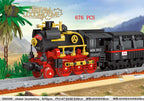 City Train Set Steam Bullet Vehicle Cargo Railway Station Model Building Blocks Brick Tracks Rail No Motor Kits Carriage Kid Toy - CADA BRICKS®