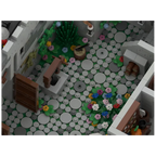 MOC The Highstone Fortress Lion Kingdom Street View Castle Architecture Building Blocks Model Toys Bricks Aldult Children's Gift