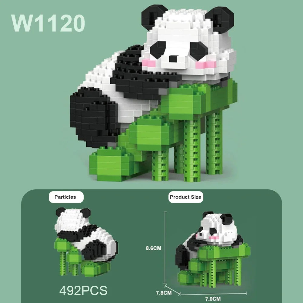 Creative DIY Assemable Animal Cute MINI Chinese Style Animal Panda Building Block Educational Boy Toys For Children Model Bricks - CADA BRICKS®