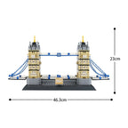 970PCS London UK Twin Towers Bridge Building Blocks Model Assembly Toy Gift for Adults Kids Birthday Wange Bricks