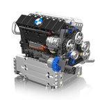 744 Pcs Mould King 10213 Motorized S55 Inline-6 Engine Model Building Set Puzzle Assembling Education Toys for Christmas Gifts