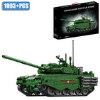 Military WW2 MOC Leopard 2A7 Army Main Battle Tank Soldiers Building Blocks Bricks M1 T90M Tank Set For Children Boys Gifts - CADA BRICKS®
