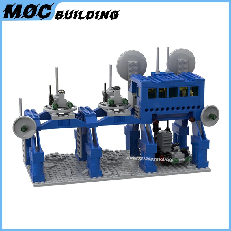 MOC Bouwstenen Ruimtestation Serie Mobiele Lanceercontrole Pod Model Commando Voorraadbasis Creatief Speelgoed Doe-Het-Zelf Bakstenen Kerstcadeaus