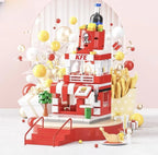 Architecture Street View House Building Blocks DIY Mini City Store Model Toys For Christmas Gifts