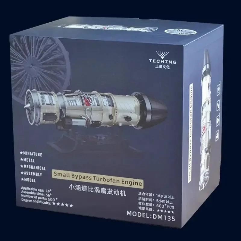 F135 fighter turbojet engine model 3D three-dimensional metal assembly building block toy launch popular science gift