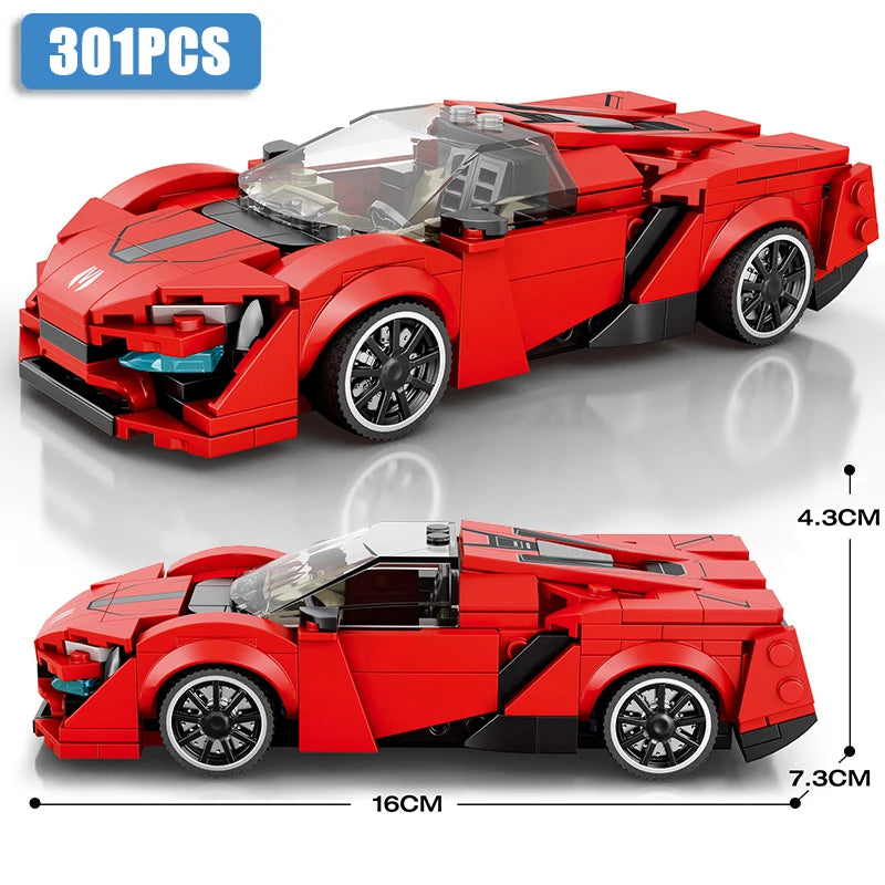 Speed Champions Series Racing Sports Vehiclea Technique Car Supercar Building Blocks Set Bricks Classic MOC Model Toys For Kids - CADA BRICKS®