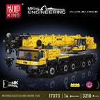 MOULD KING 17073 17074 Technical City Engineering LTM1110 Mobile Crane APP Remote Control Building Blocks Truck Toys for Adults