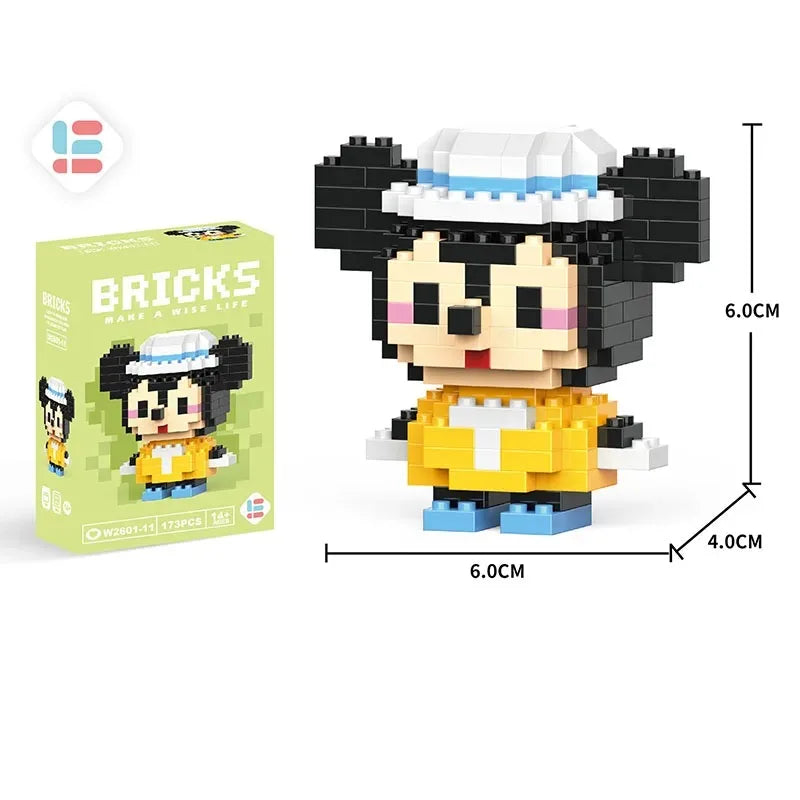 Disney LiLo Stitch Toys Building Blocks Pokeman Pikechu lega Anime Cartoon Character Model Building Blocks Toy for children Gift - CADA BRICKS®