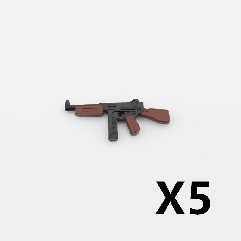5/10 WW2 Soldier Weapons Building Block Two-color Printing Machine Rifle Submachine Sniper Guns Military Accessories Bricks C238 - CADA BRICKS®