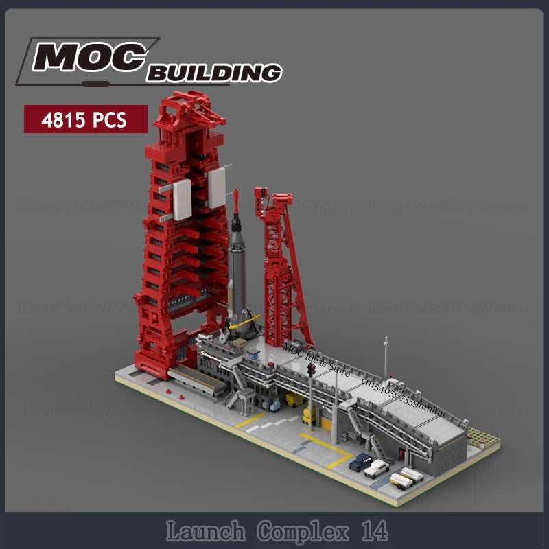 MOC Building Blocks Launch Complex 14 Space Station Model DIY Assembly Bricks Collection Display Toys Educational Creative Gifts