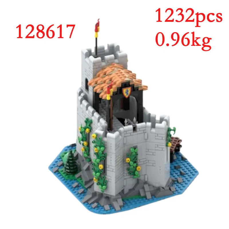 Spot MOC-134494 128617 137009 139581 etc. Medieval building houses Small particle assembly building blocks educational toy model