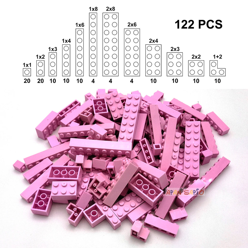 122pcs Thick Figures Bricks 12 Size DIY Building Blocks Educational Creative Size Compatible With 3001 Plastic Toys for Children - CADA BRICKS®