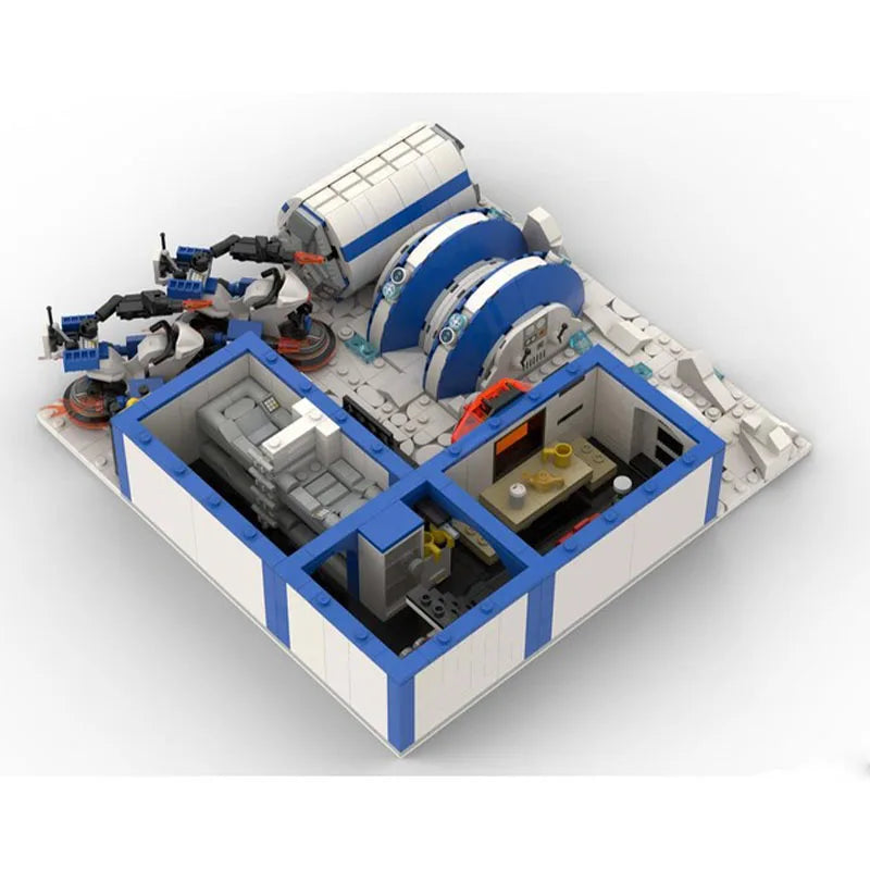 1827PCS Ice Planet Series Sci-Fi Arctic Outpost Modular Space Station MOC DIY Model Building Blocks Birthday Toys Gift For Boy