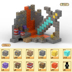 Magnetic Building Block Magnet Cube Mine World Set for Boy Girl Kid Age 3+ DIY Model Children STEM Sensory Toy Christmas Gift - CADA BRICKS®